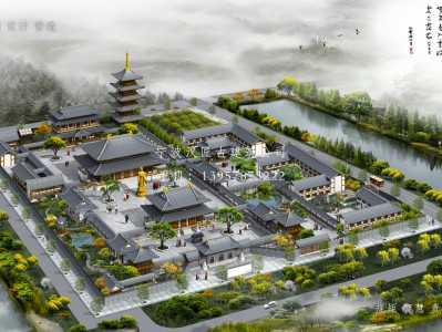 斗门寺庙建筑总体规划方案